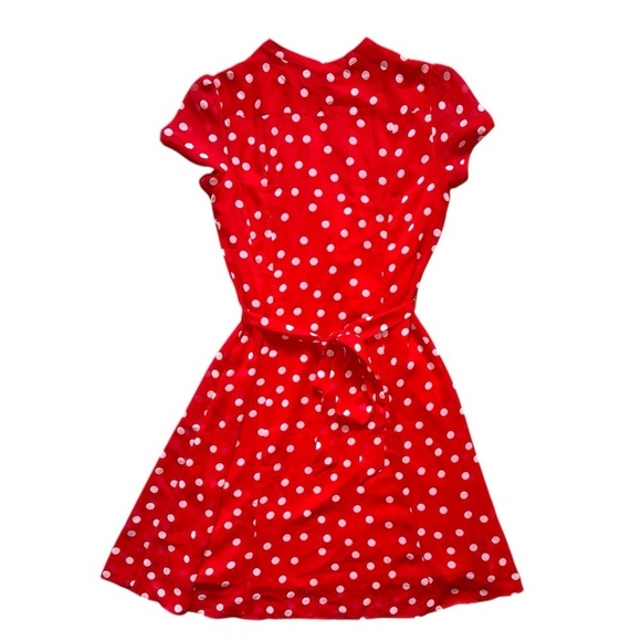JBS Red & White Polka Dot Dress Size 10 - Picture 2 of 9